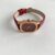Minimalist Style Oval Face Red Leather Women‘s Watch