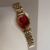 Oval Goose Egg-Shaped Face Gold Bracelet Watch