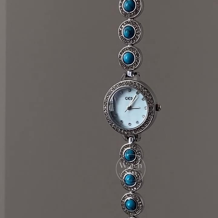 Vintage Natural Turquoise Ladies' Bracelet Watch