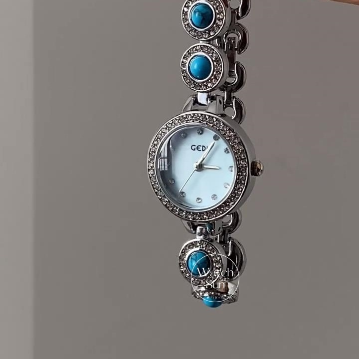 Vintage Natural Turquoise Ladies' Bracelet Watch