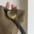 Vintage Green Face Snake Head Shape Leather Watch