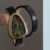 Vintage Green Face Snake Head Shape Leather Watch
