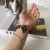 Chic Style Red/Green Rhombus Face Leather Watch