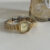 Classic Style Gold/Silver Square Face Watch for Women