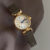 Minimalist Roman Numeral Grey Leather Band Watch