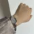 Dainty Purple Mother of Pearl Dial Silver Bracelet Watch
