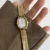 Women’s Classic Gold Oval Mother of Pearl Bracelet Watch