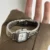 Minimalist Square Face Silver Stainless Steel Laides Watch