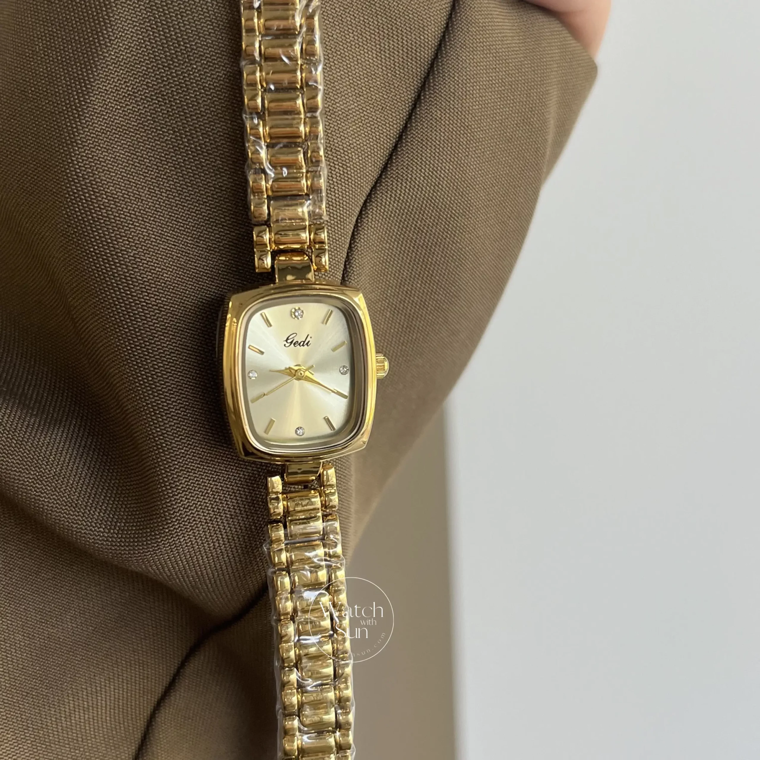 Dainty Gold Watch Women Small Gold Watches Ladies Square