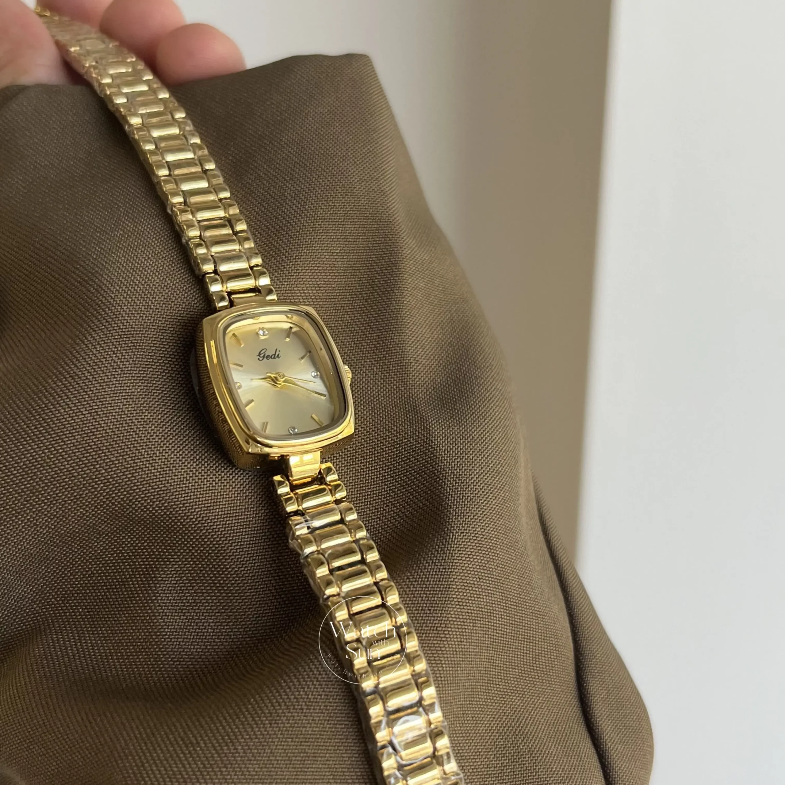 Dainty Gold Watch Women Small Gold Watches Ladies Square