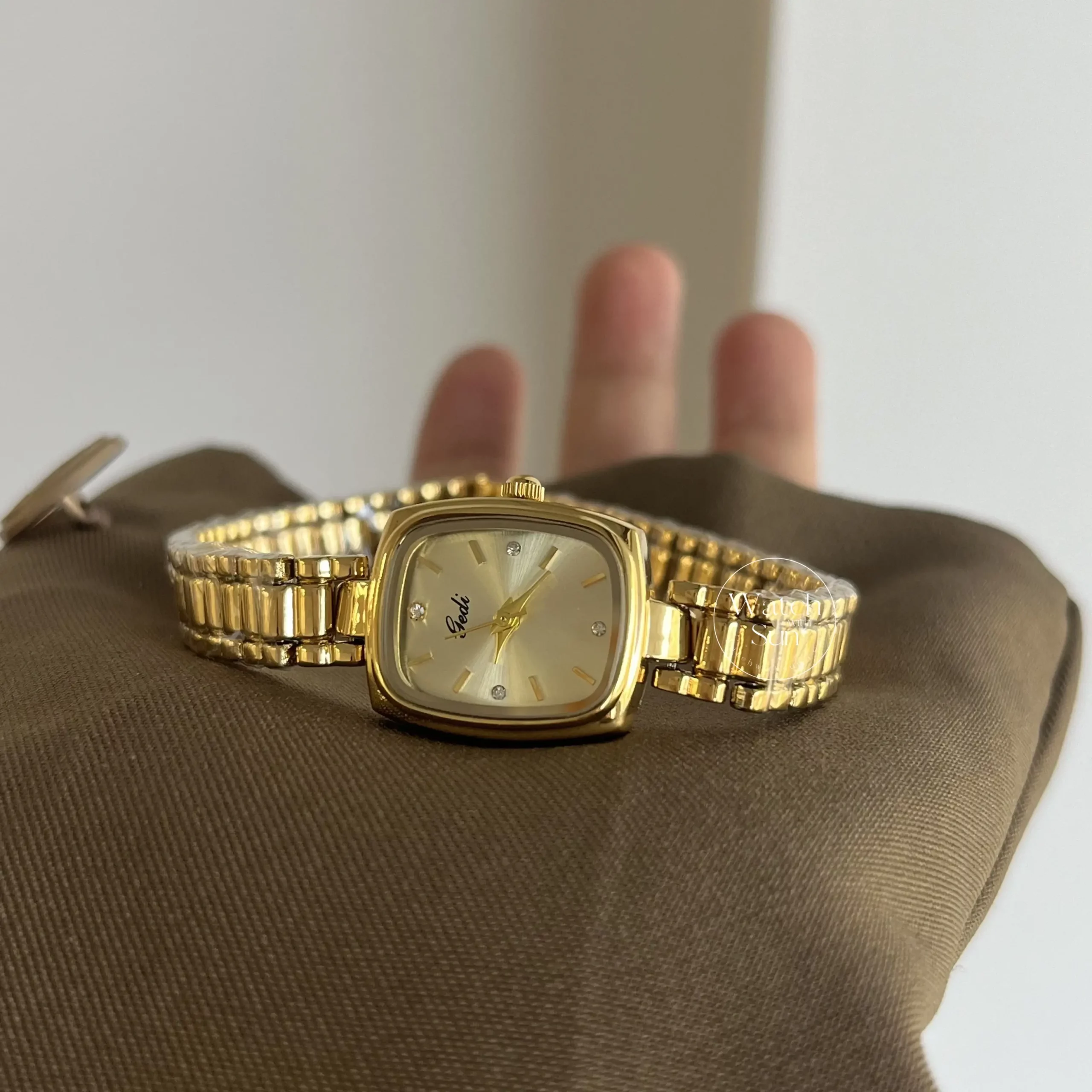 Dainty Gold Watch Women Small Gold Watches Ladies Square
