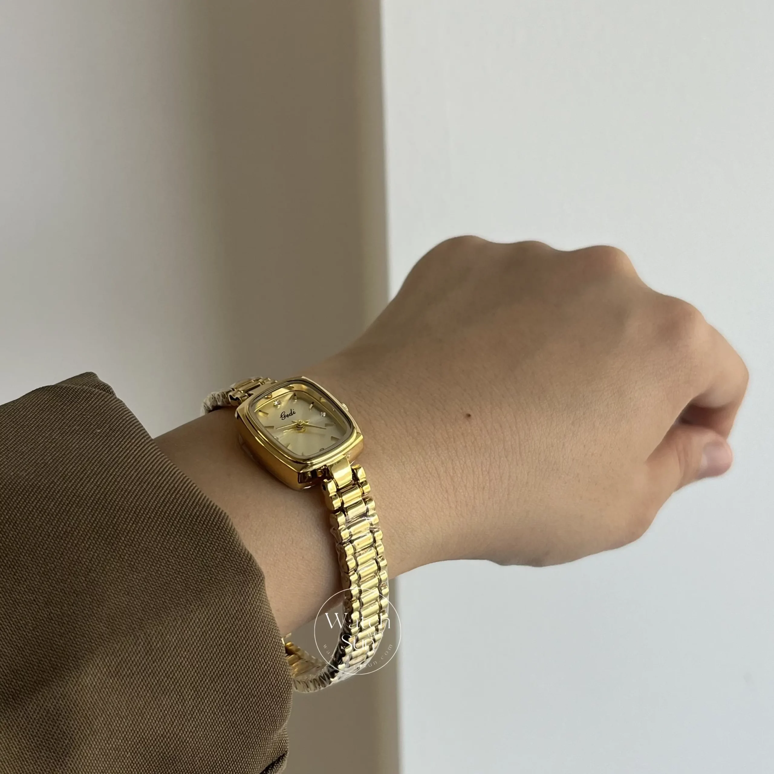 Dainty Gold Watch Women Small Gold Watches Ladies Square