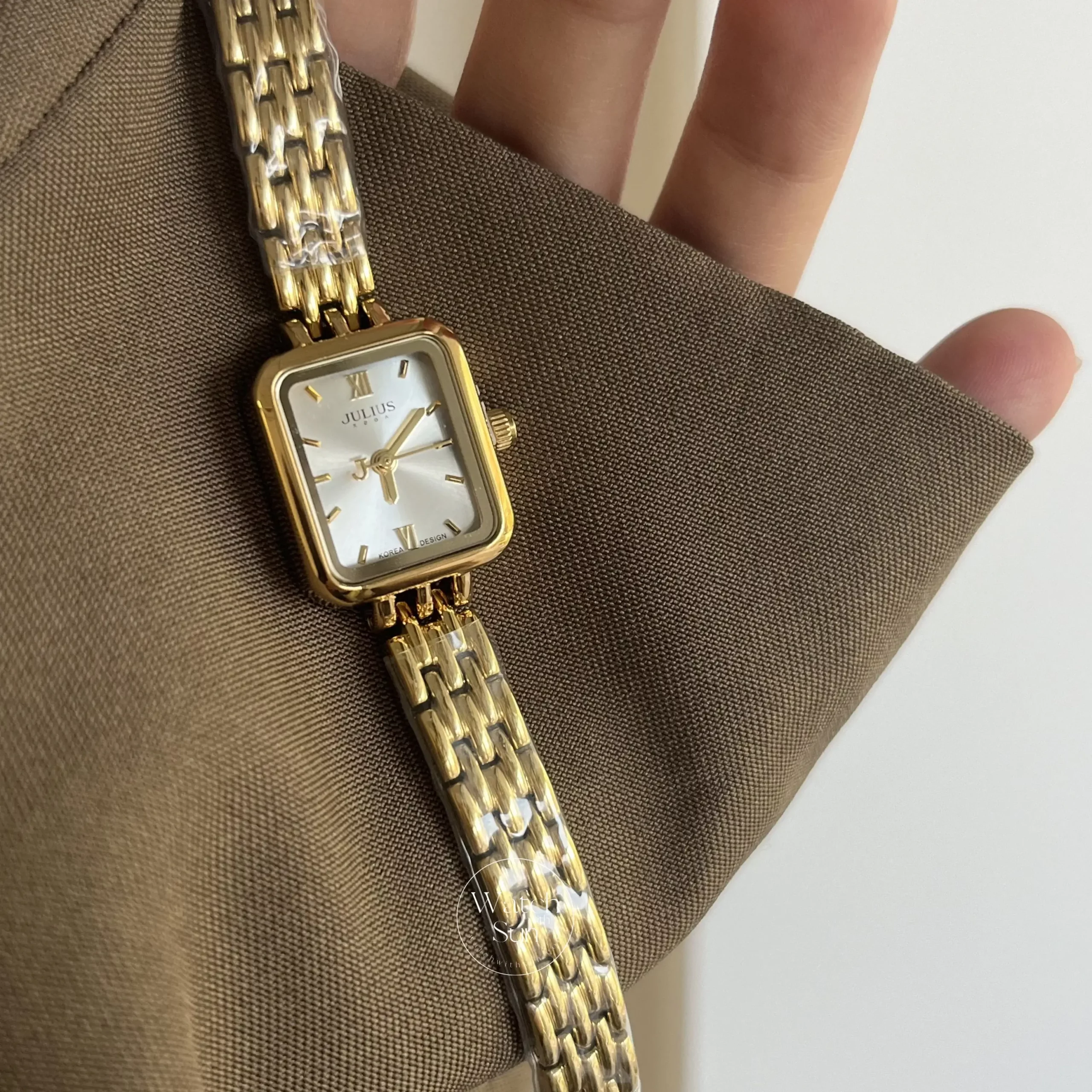 Classic Gold Women's Watch Square Face Watch for Women