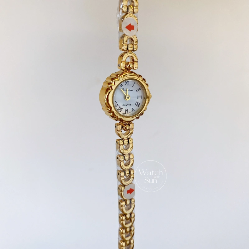 Chic Small Roman Numerals Face Silver Bracelet Laides Watch