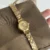 Vintage Round Face Dainty Gold Bracelet Laides Watch