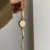 Women's Gold Wrist Watch Beige Small Dainty Watches
