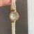 Dainty Gold Watch Elegant Freshwater Pearl Band Watch for Women
