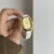 Dainty Gold Ladies Leather Strap Watches for Women