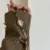 Vintage Gold Watch Mother of Pearl Dial Colorful Nature Stone Bracelet Watch