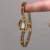 Vintage Women's Gold Watch Colorful Zircon Bracelet Watch