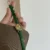 Dainty Gold Small Watch Green Leather Band Watch