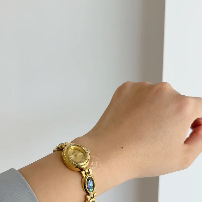 Vintage Watches for Women Natural Abalone Shell Bracelet Watch