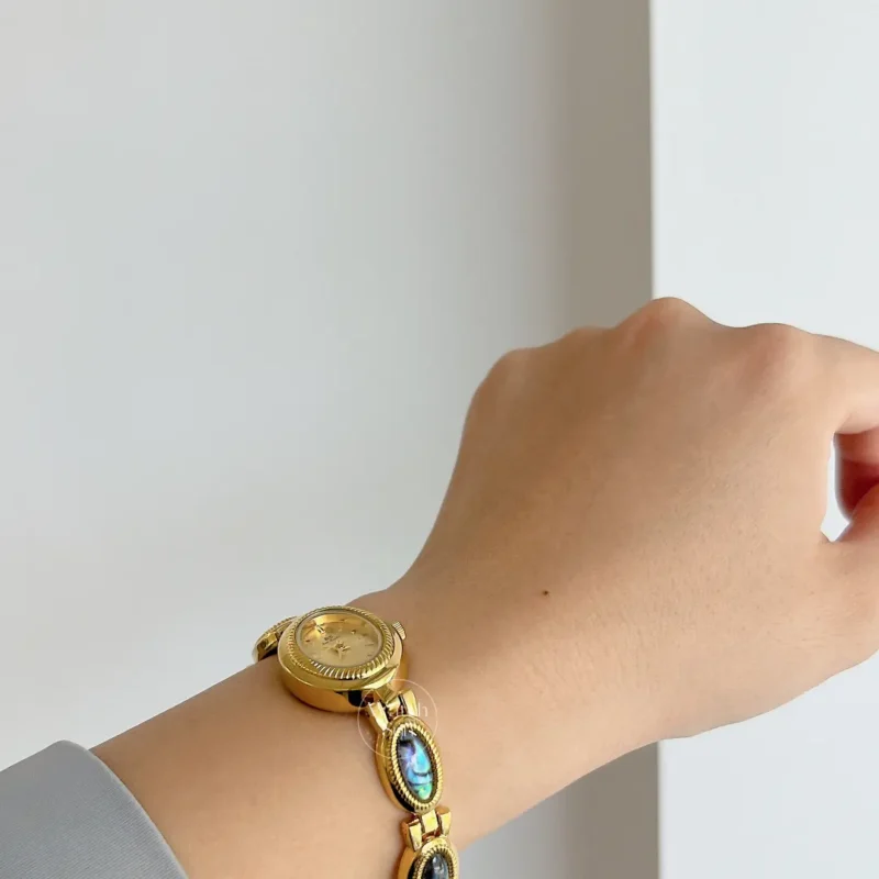Vintage Watches for Women Natural Abalone Shell Bracelet Watch