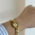 Dainty Gold Watch for Women Elegant Pearl Bracelet Ladies Watch