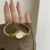 Small Face Gold Oval Watch Mother of Pearl Women’s Watch