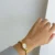 Small Face Gold Oval Watch Mother of Pearl Women’s Watch