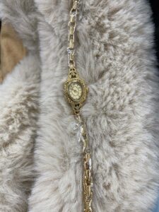 Vintage Gold Watches for Women Mother of Pearl Dial Watches