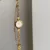 Women's Gold Wrist Watch Round Face Chain Bracelet Watch