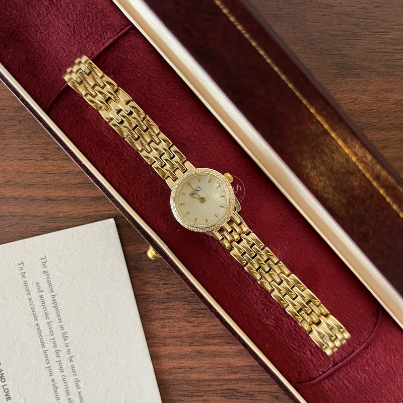 Mother of Pearl Dial Watch for Ladies Dainty Gold Watches