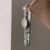 Oval Mother of Pearl Dial Green Jade Silver Bracelet Watch for Women