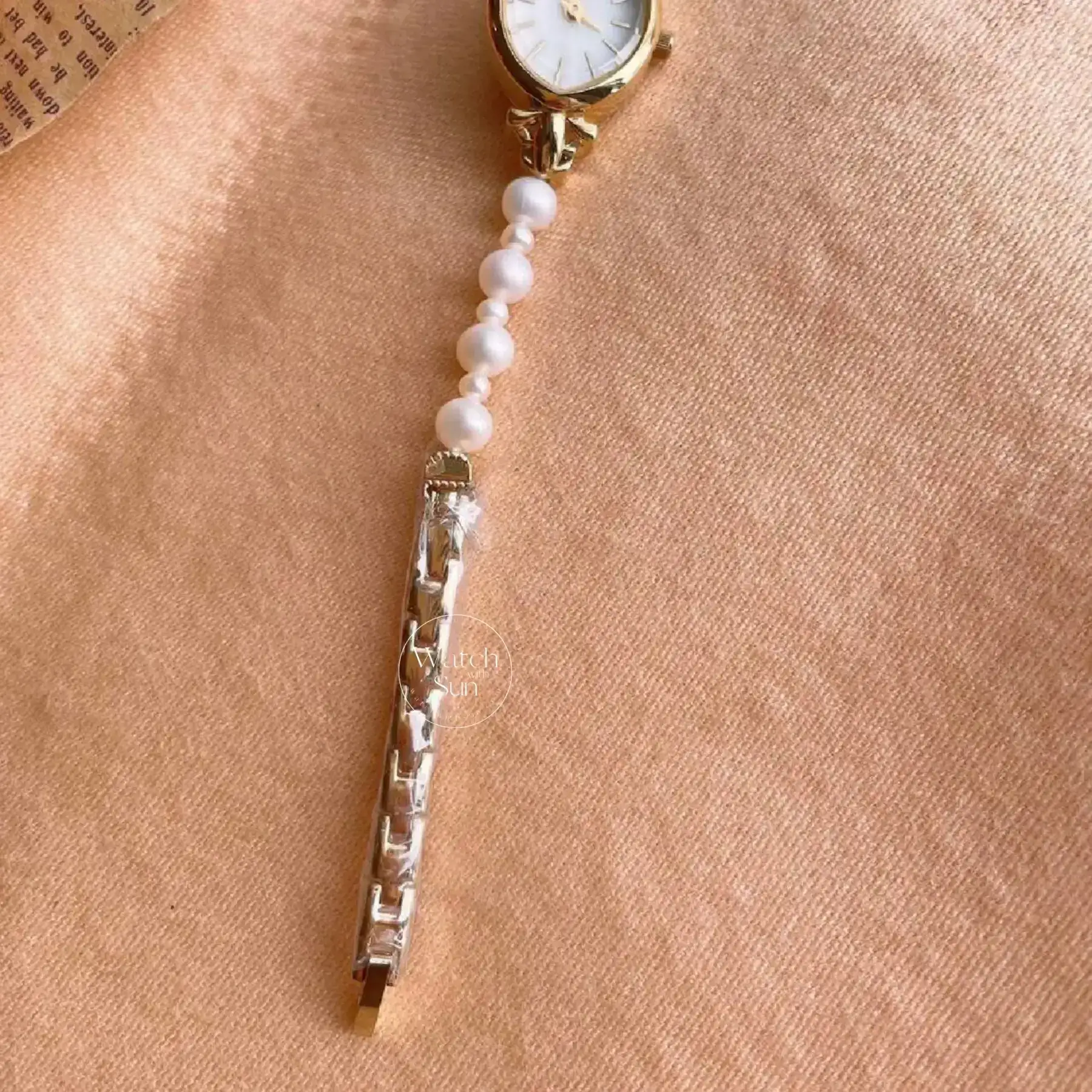 Freshwater Pearl Bracelet Watch Dainty Pearl Watch for Women