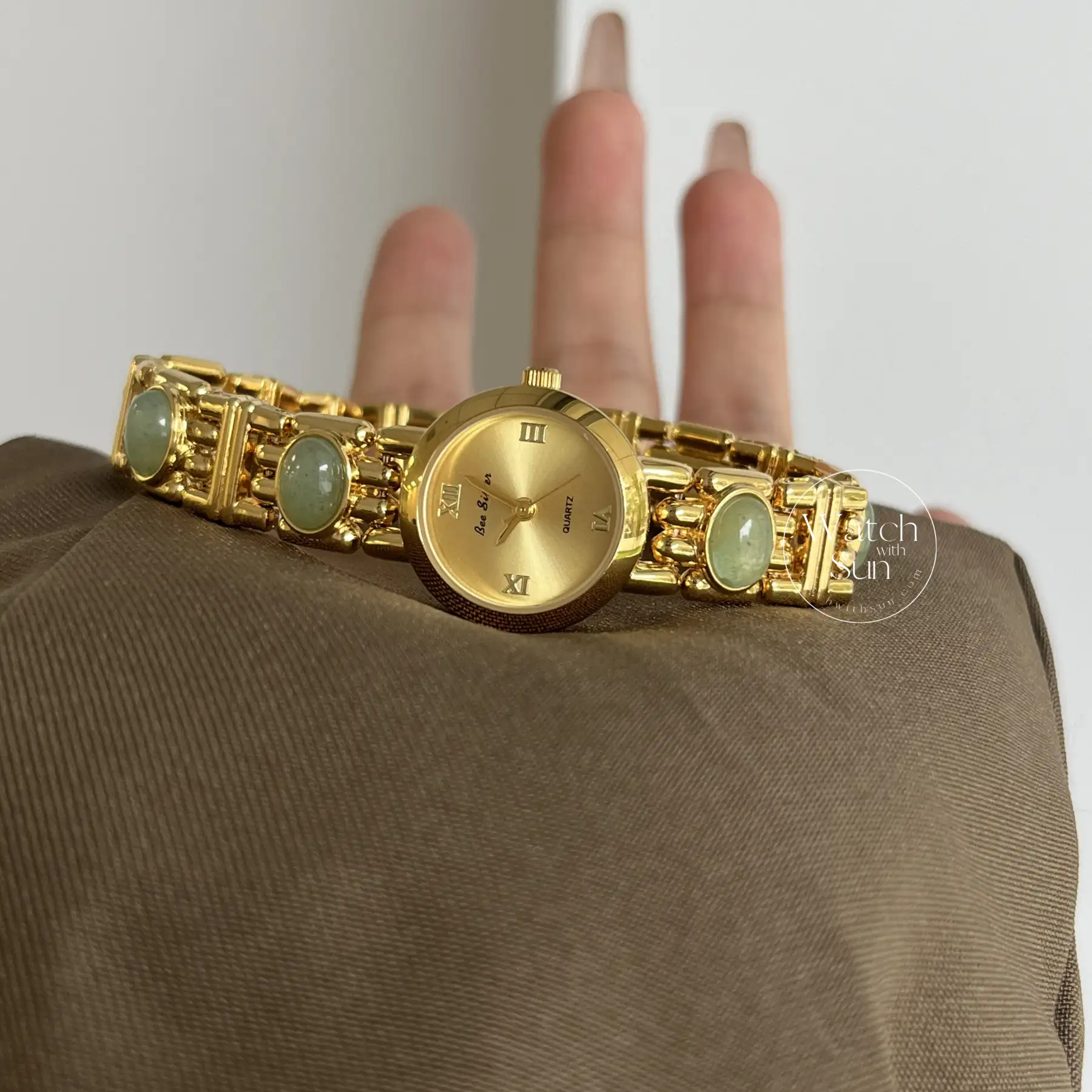 Jade Embrace Gold Bracelet Watch for Women