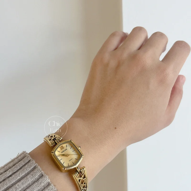 Vintage-Inspired Gold Watch for Women