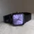 Black Stainless Band Green/Purple Dial Watch for Women