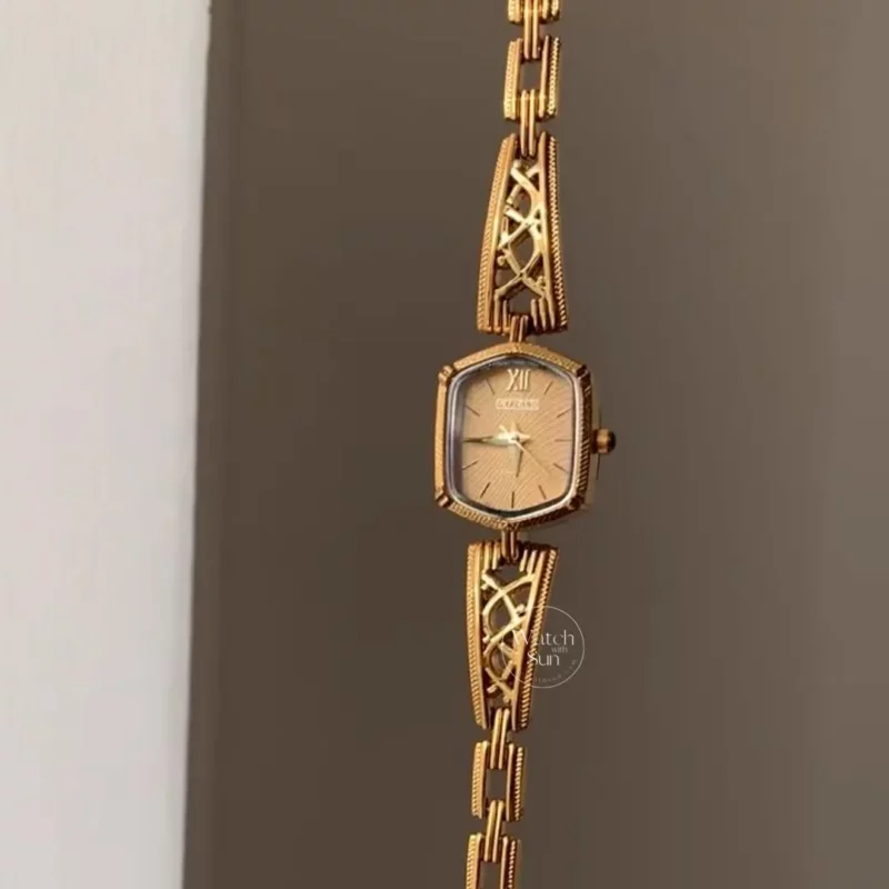Vintage-Inspired Gold Watch for Women