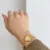 Vintage-Inspired Gold Oval Face Bracelet Watch for Women