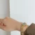 Vintage-Inspired Green Oval Face Bracelet Watch for Women