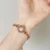 Vintage-inspired Red Crystal Bracelet Watch Thin Bracelet Elegant Ladies Watch