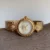 Elegant Beige Mother of Pearl Dial Watch Vintage-Inspired Gold Mesh Bracelet Ladies Watch