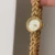 Dainty Gold Small Round Face Watch Heart-Shaped Links Bracelet Watch for Women