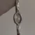 Minimalist Silver Oval Dial Bracelet Watch Star Accents Dainty Silver Ladies Watch
