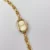 Minimal Gold Dial Oval Bracelet Watch Dainty Gold Watch for Women
