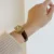 Vintage-inspired Gold Roman Numeral Dial Brown Leather Strap Watch for Women