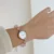 Dainty Rose Quartz Bracelet Ladies Watch Mother of Pearl Dial Pink Bracelet Watch