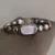 Dainty Purple Face Oval Watch Silver Bubble Bracelet Watch for Women