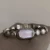 Dainty Purple Face Oval Watch Silver Bubble Bracelet Watch for Women